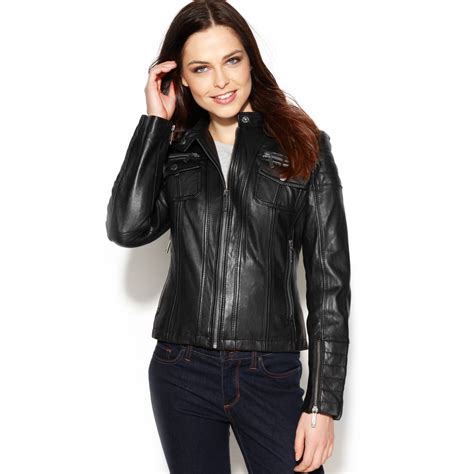 michael kors womens bomber jacket|mk long jacket.